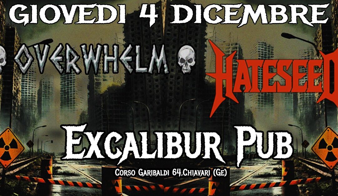 Tre motivi per cui il live di Overwhelm e Hateseed a Chiavari è stato indimenticabile