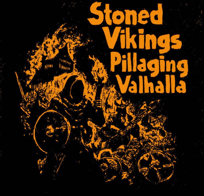 Copertina dell'EP omonimo dei Stoned Vikings Pillaging Valhalla